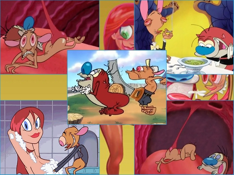 Hardcore cartoon porn with horny fuckers ren and stimpy. 