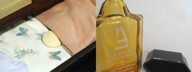 perfume vazio no guarda roupa