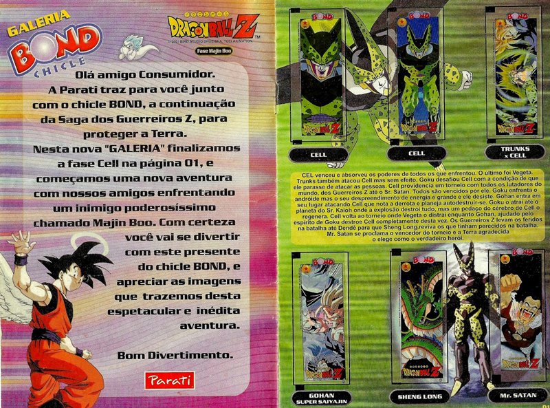 Álbum Dragon Ball Z Saga Cell Completo Bond Chicle Parati - Desconto no  Preço